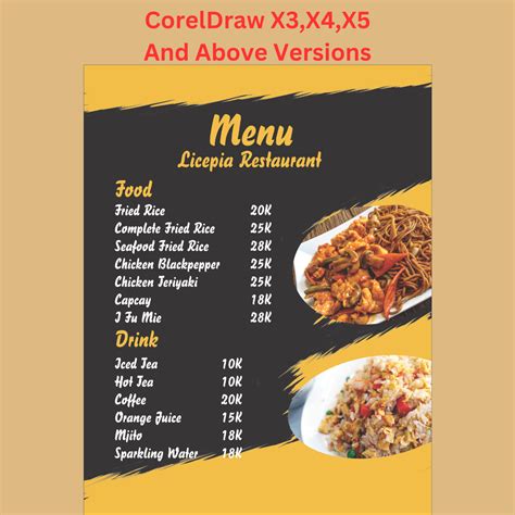 Menu Card Tutorial 的图像结果