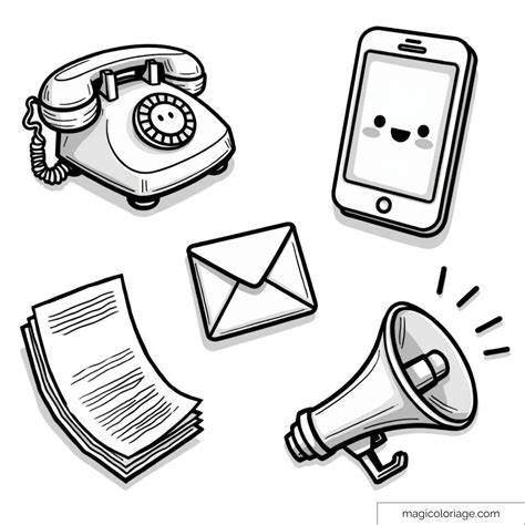 Communication Coloring Pages 的图像结果