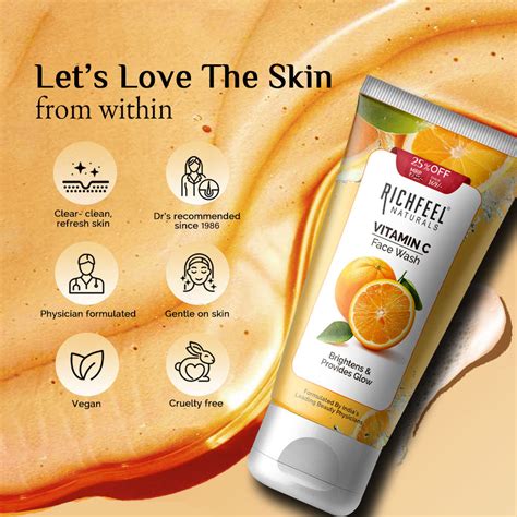 Richfeel Vitamin C Face Wash 100 Gms - 25% Off – richfeelnaturals.com