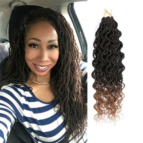 Buy Wavy Senegalese Twist Crochet Hair 18 Inch Senegalese Twist Crochet ...