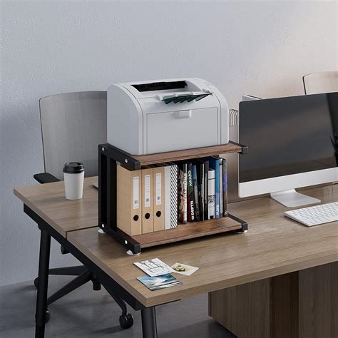 CIKEA Printer Stand with Wood, Desktop Stand for Printer, India | Ubuy