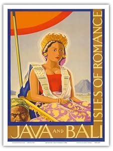 Java and Bali - Isles of Romance - Vintage World Travel Poster c.1930s ...