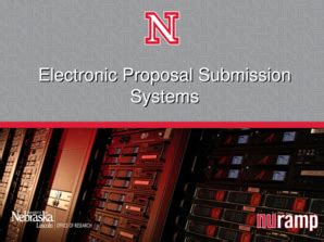 Fillable Online research unl Electronic Proposal Submission Systems ...