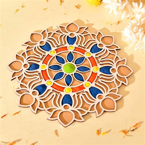 Buy CraftVatika Diwali Rangoli Stencils for Door Entrance, Diwali ...