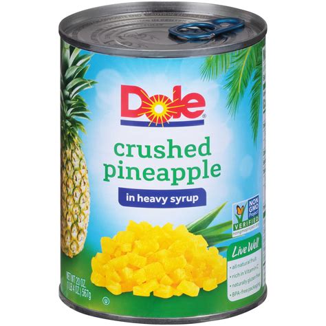 Dole Crushed Pineapple in Syrup, 20 Ounce -- 12 per case ...