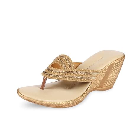 Buy ANAND ARCHIES Women's Sandals AA-112-42 Gold at Amazon.in