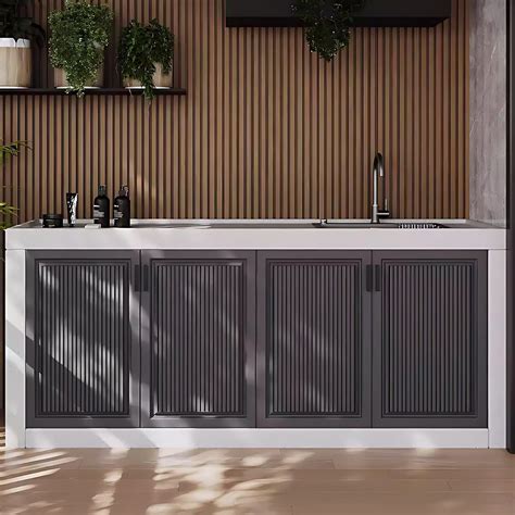 Amazon.com: High QLO Outdoor Laundry Utility Sink Cabinet with Grey ...