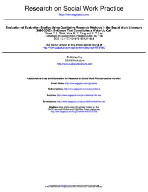 Fillable Online Research on Social Work Practice - Violence Against ...