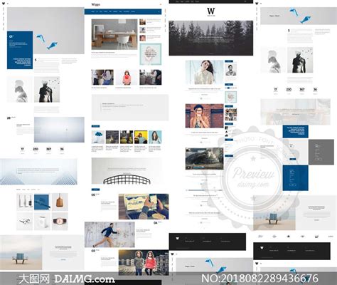 创意工作室与个人用网站模板源文件_大图网图片素材