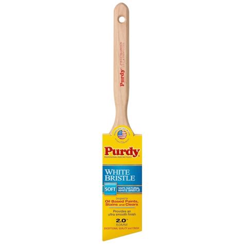Purdy White Bristle 2-in Reusable Natural Bristle Angle Trim Brush ...