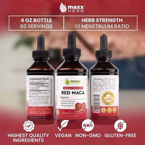 MaxxHerb Maxx Herb Red Maca Root Extract - Max Strength India | Ubuy