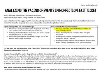 Nonfiction Reading Lesson: Analyzing the Pacing of Events in Nonfiction