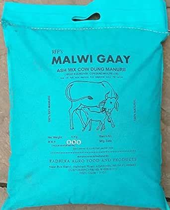 RAFP'S Malwi Gaay Ash Mix Cow Manure for Plants 5 kg. Use of Ash Mix ...