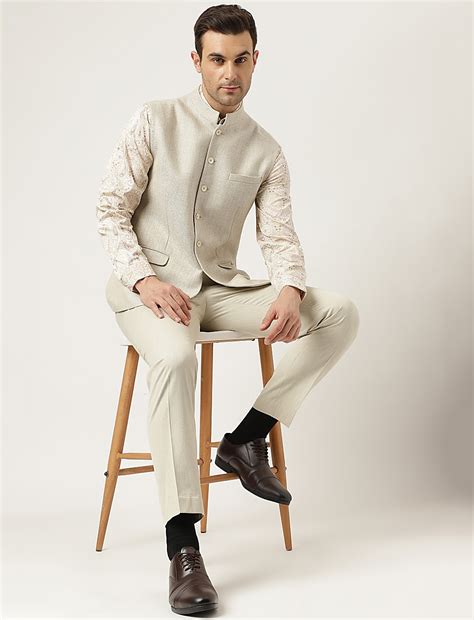 Buy Linen Blend Tailored Fit Waistcoat at Marks & Spencer