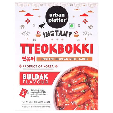 Urban Platter Instant Tteokbokki - Buldak, 240g (with Seasoning Premix ...
