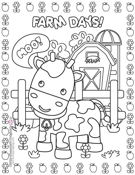 Farm Coloring Page