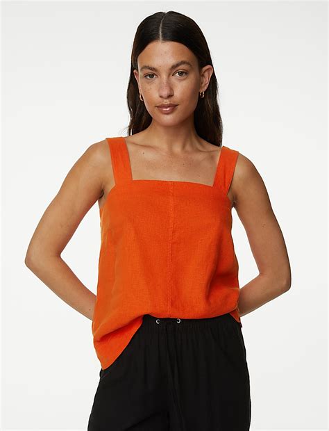 Buy Linen Blend Cami Top at Marks & Spencer