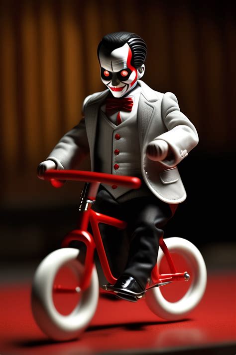 Lexica - Billy the puppet from the movie saw drifting on his tricycle ...