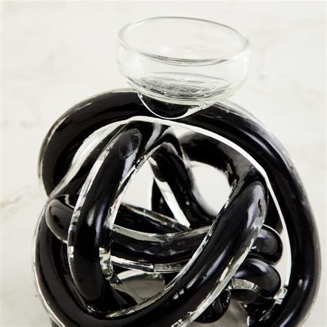 Buy Splendid Caden Glass Twisted T-Light Holder from Home Centre at ...