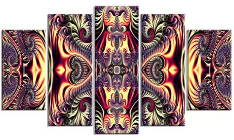 Brassy Abstract Flow Metal Wa... | Groupon Goods