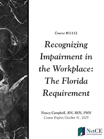 Recognizing Impairment in the Workplace: The Florida Requirement eBook ...