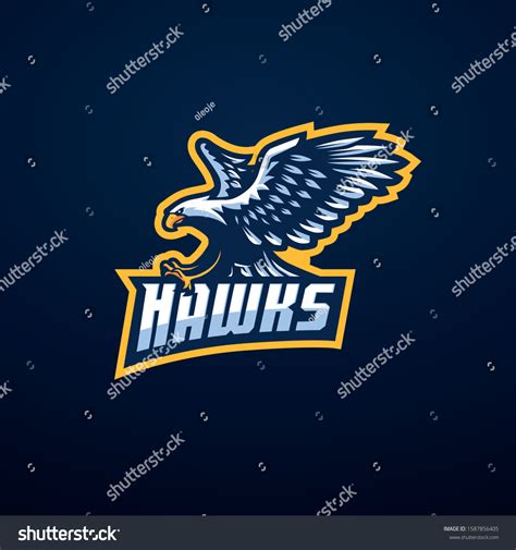 Flying Hawk Logo 151 Hawk Logo High Res Illustrations Getty Images