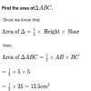 Hypoteneus of a right angle isoceles triangle is 5 cm. Find its area ...