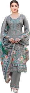 REET MAHAL Pure Cotton Embroidered Kurta & Palazzo Material Price in ...