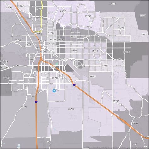 Tucson Arizona Zip Codes County Map USA Zip Code And State Maps