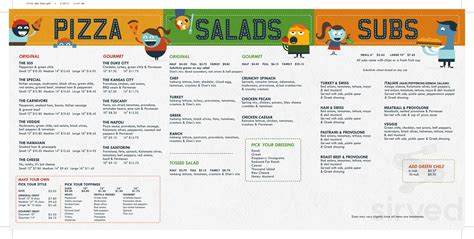 Dion's menu in Lubbock, Texas, USA