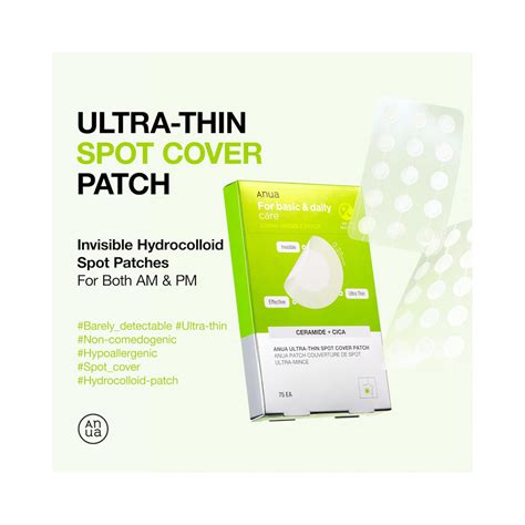 ANUA Ultra-Thin Spot Cover Patch – Invisible Hydrocolloid Acne Patches ...
