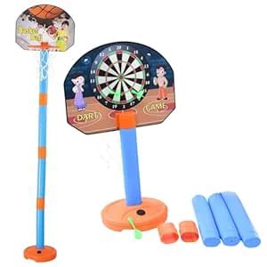 Buy FUNZUO Basketball for Kids 2 in1 Set with Adjustable Stand and ...