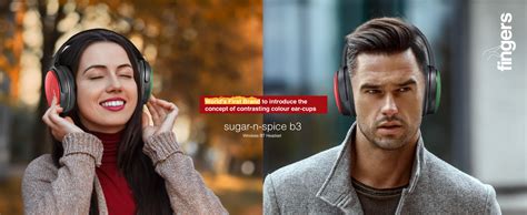 FINGERS Sugar-n-Spice B3 Wireless On-Ear Headset (Contrasting Colour ...