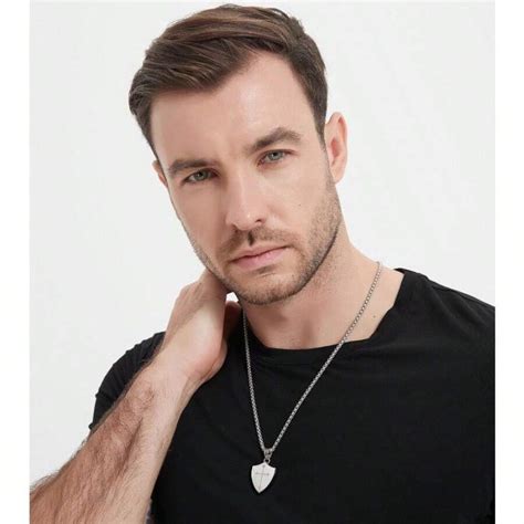 1 / 2 Piece Of Stainless Steel Men's Shield Armor Joshua 1:9 Faith ...