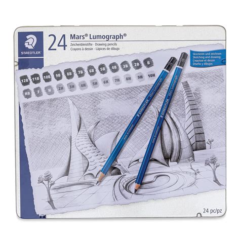 STAEDTLER MARS LUMOGRAPH DRAWING PENCIL SET OF 24 (100G24) – Himalaya ...
