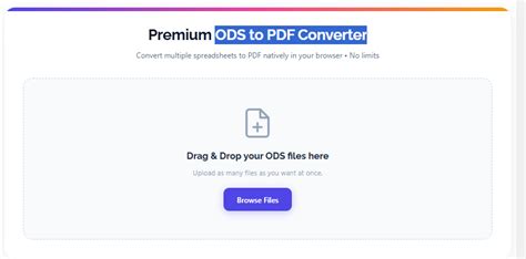 ODS to PDF Converter Online Free | Convert OpenDocument Spreadsheet to ...