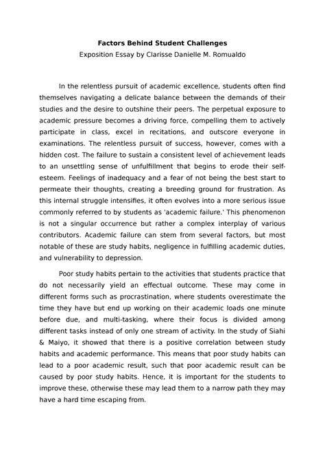 Image result for Exposition Essay Format