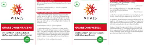 Guarboonvezels van Vitals | Vitals Voedingssupplementen