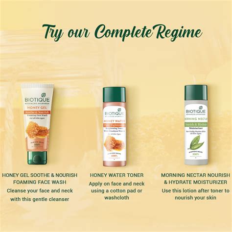 Honey Gel Nourish Foaming Face Wash for Hydrating- Biotique
