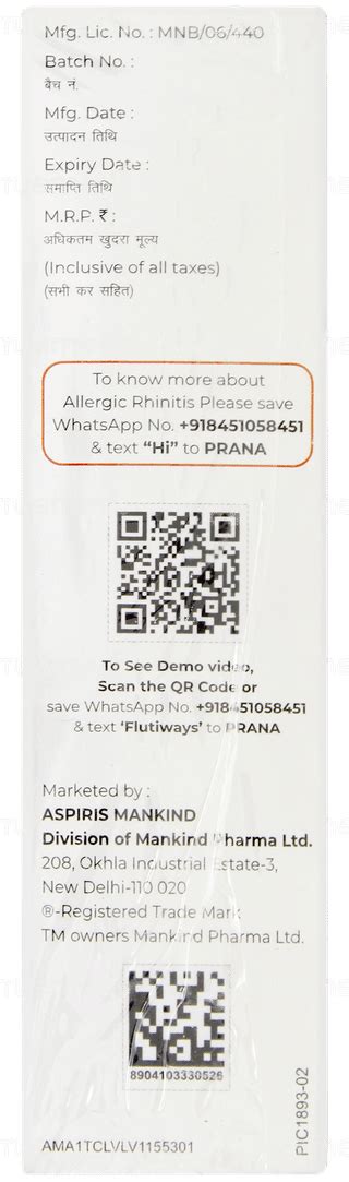 Flutiways Nasal Spray: Uses, Side Effects, Price & Substitutes