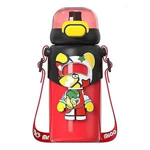 Ninos Stainless Steel Astro Bear water bottle – Red : Amazon.in: Home ...