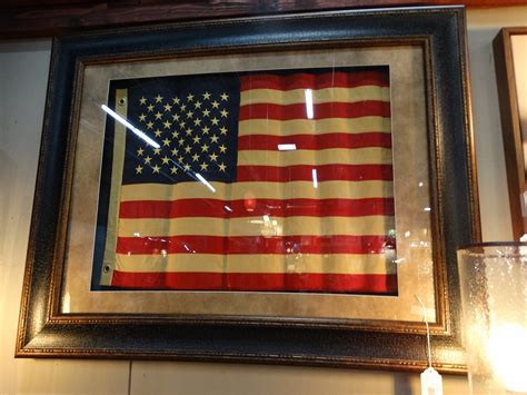 Wall Art Flag Framed American Wavy Flag - Rare Finds Warehouse