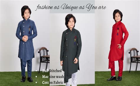 Buy FELIZ THE DESIGNER STUDIO Boys Cotton kurta and pajyama set1-2 ...