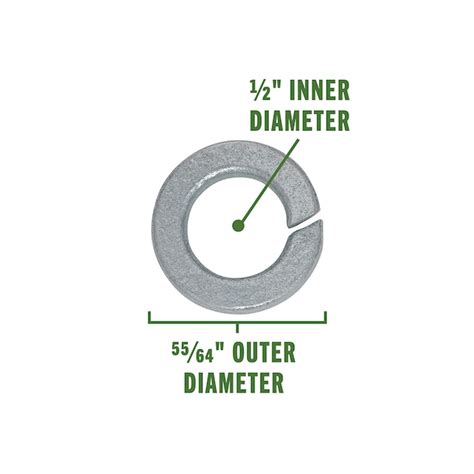 Hillman 1/2-in Hot-dipped Galvanized Steel Split Lock Washer 811059 at ...