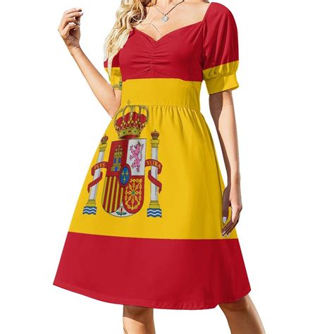 Spanish National Flag Dress Prom gown african dresses for woman ...
