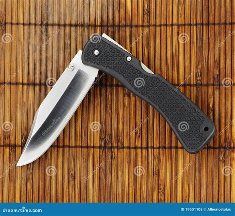 Clasp knife stock photo. Image of edge, opened, straw - 19501108