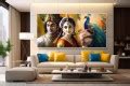 Beautiful Radha Krishna photo Painting For Living Room