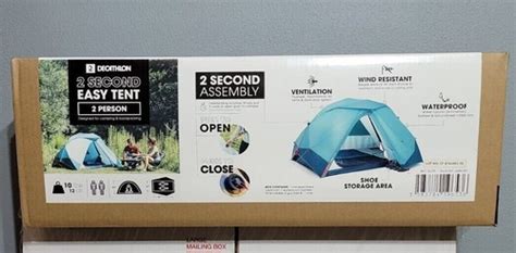 Buy Decathlon Quechua 2 Second Easy Waterproof Pop Up Camping Tent 2 ...