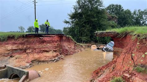 Heavy rains cause road washouts across the state
