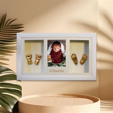 BABIES BLOOM DIY Handprint & Footprint Cating Frame for Baby Gifting ...